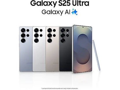 Móvil - Samsung Galaxy S25 Ultra, Titanium Gray, 256 GB, 12 GB RAM, 6.9 WQHD+, Snapdragon 8, 5000 mAh, Android 15
