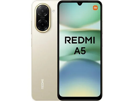 Móvil - Xiaomi Redmi A5, Titanium, 64GB, 3GB RAM, 6.88" HD+, Octa Core , Unisoc Tiger T7250, 5200 mAh