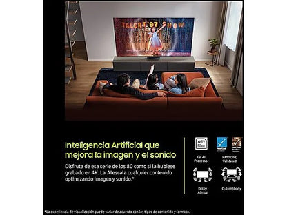 TV QLED 43 - Samsung TQ43Q7FAAUXXC, QLED 4K, Q4 AI Processor, Smart TV, Negro