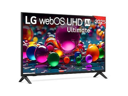 TV LED 43 - LG 43UA75006LA, UHD 4K, Procesador Inteligente α7 AI Processor 4K Gen8, Smart TV, DVB-T2 (H.265), Charcoal Black