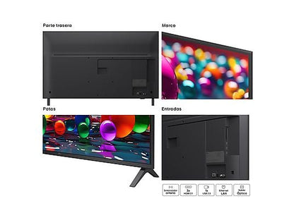 TV LED 55 - LG 55UA75006LA, UHD 4K, Procesador Inteligente α7 AI Processor 4K Gen8, Smart TV, DVB-T2 (H.265), Charcoal Black