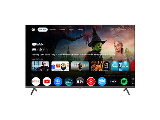 TV QLED 50 - PEAQ PTV 50GQU-5026C, QLED 4K, SmartGoogle TV, DVB-T2, HDR10, Dolby Audio, Triple Tuner, Negro