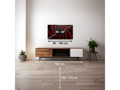 TV DLED 40 - PEAQ PTV 40GF-5025C, Full-HD, Google TV, Smart TV, DVB-T2, HDR10, Dolby Audio, Negro