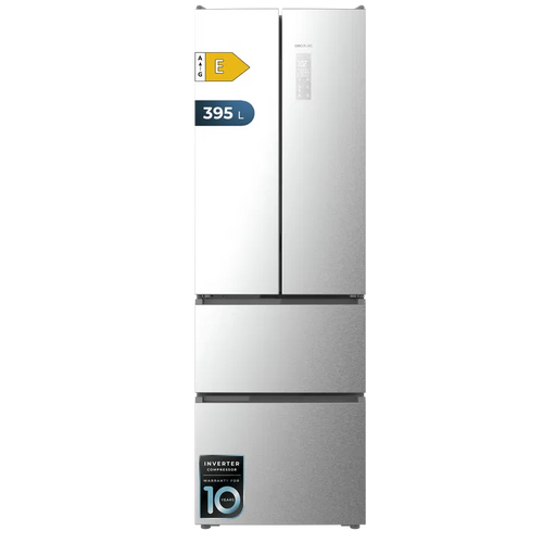 Cecotec French Door Fridge 395L Stainless Steel - No Frost Inverter